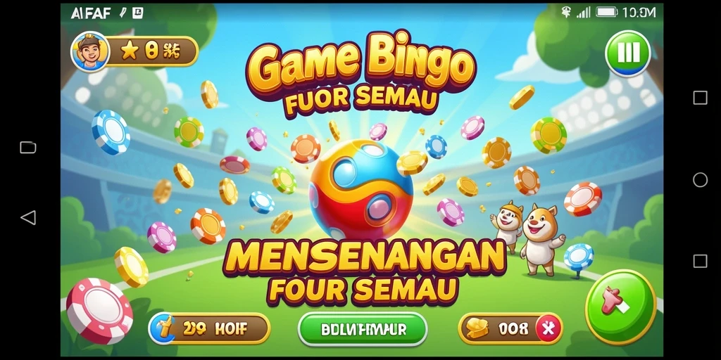 Tampilan menarik dari gameplay Bingo AFAF yang penuh warna.