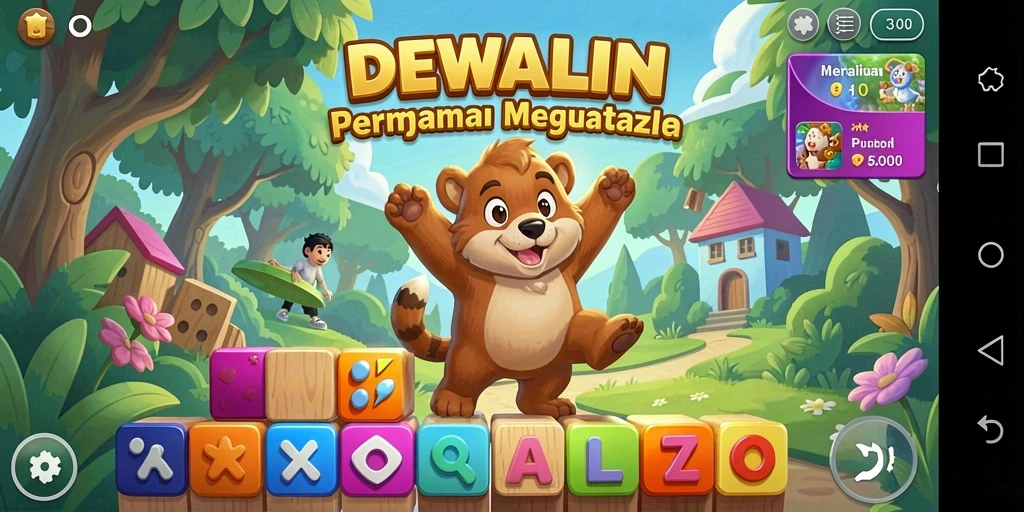 Tampilan gameplay DEWALIN yang penuh tantangan dan seru.