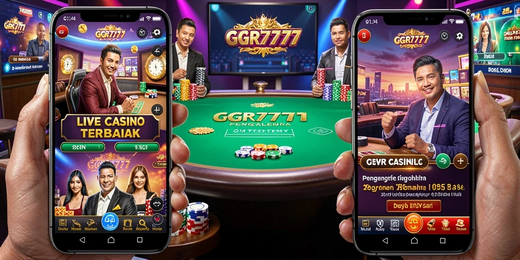 Gameplay GGR7777 dengan dealer langsung yang seru dan interaktif.