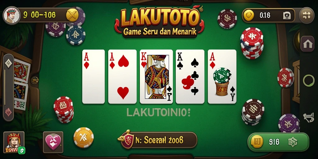 Tampilan gameplay seru dalam LAKUTOTO yang penuh tantangan.