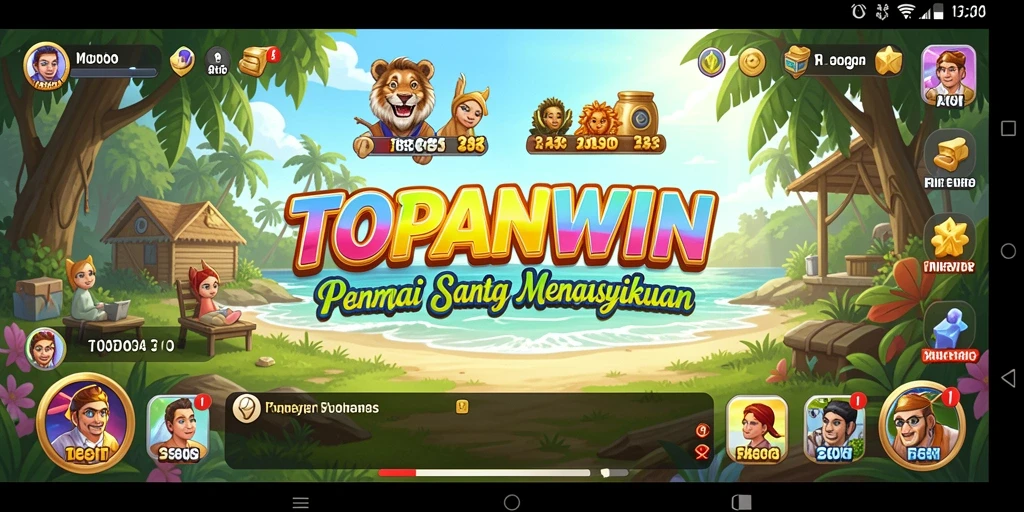Tampilan permainan yang cerah dan menyenangkan di TOPANWIN.