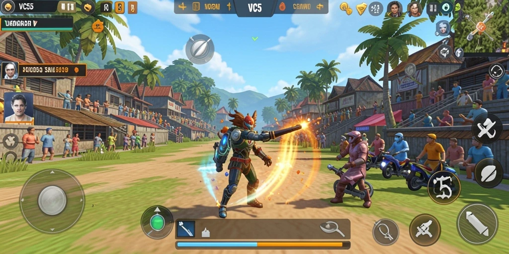 Tampilan gameplay VC55 yang menakjubkan dan interaktif.