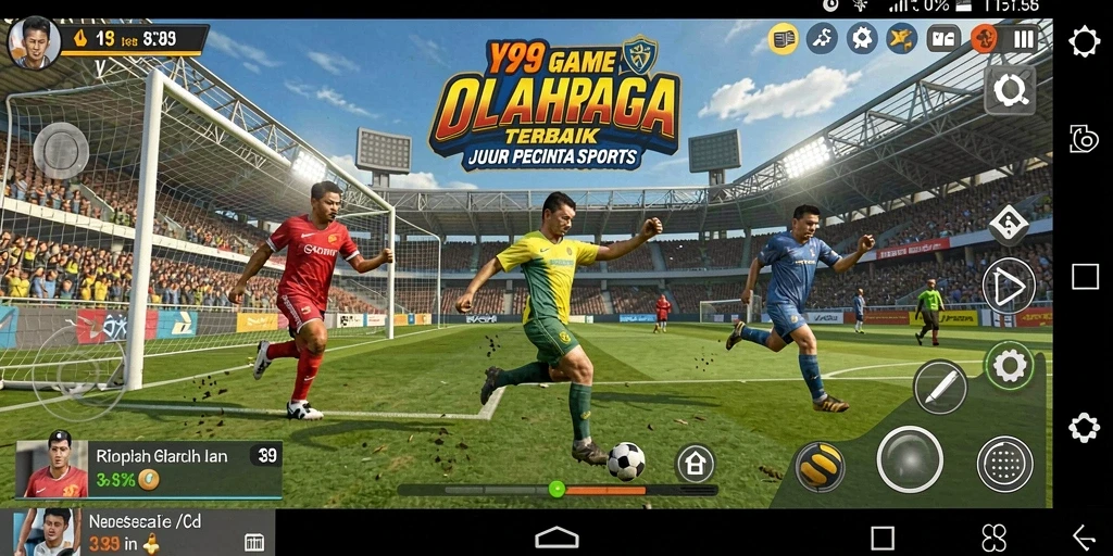 Tampilan gameplay <strong>Y89</strong> yang menegangkan dan seru dalam pertandingan olahraga.